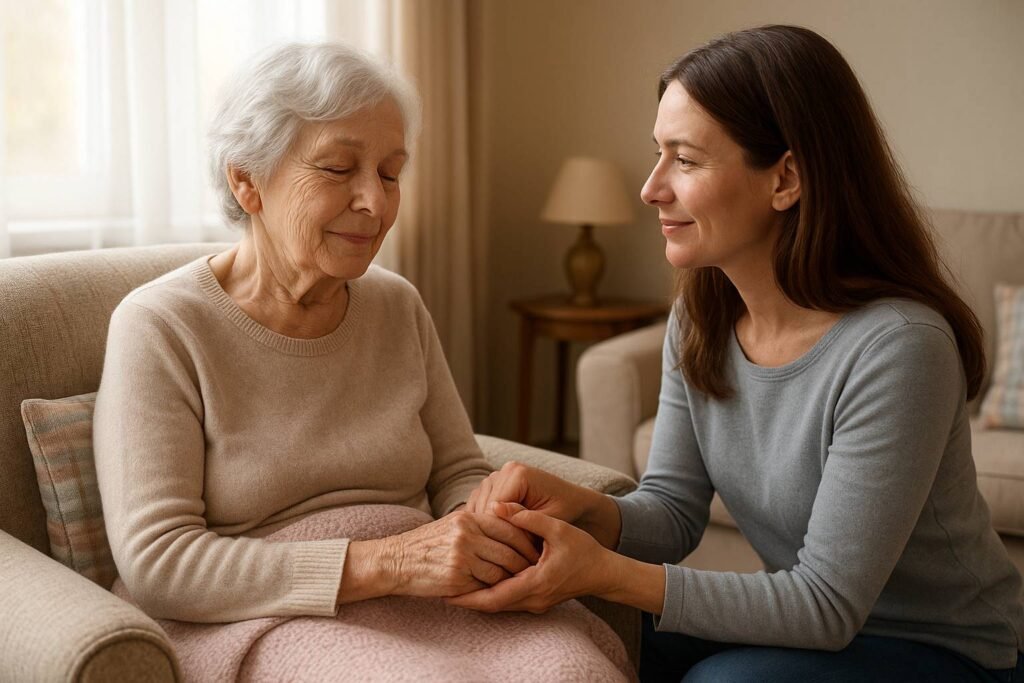 personne agée agressive
